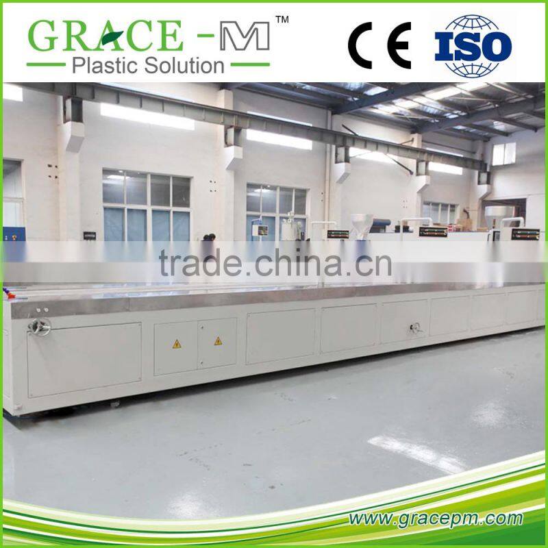 High efficiency conical twin screw extruder machine