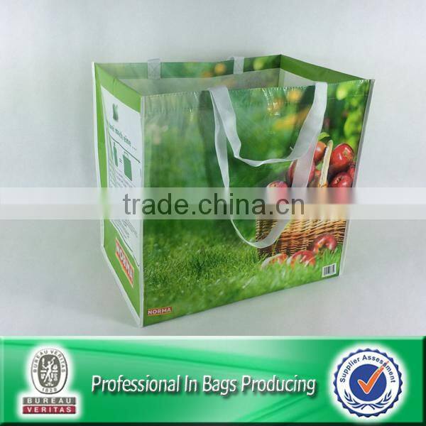 Lead free Recycled Bottle Fabric Reusable Bag Supermarket