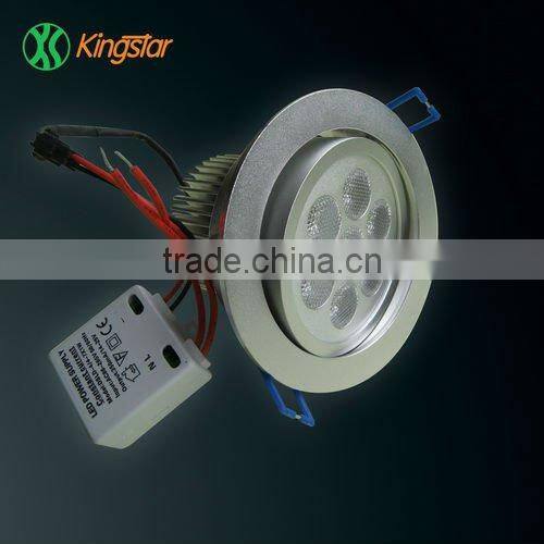 7W high power recessed led downlight housing