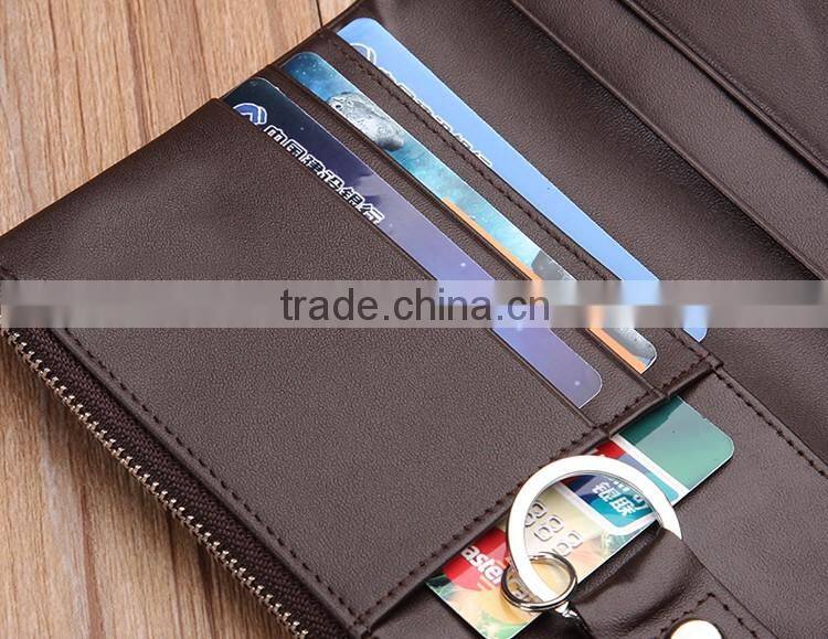Factory price cow leather card holder wallet