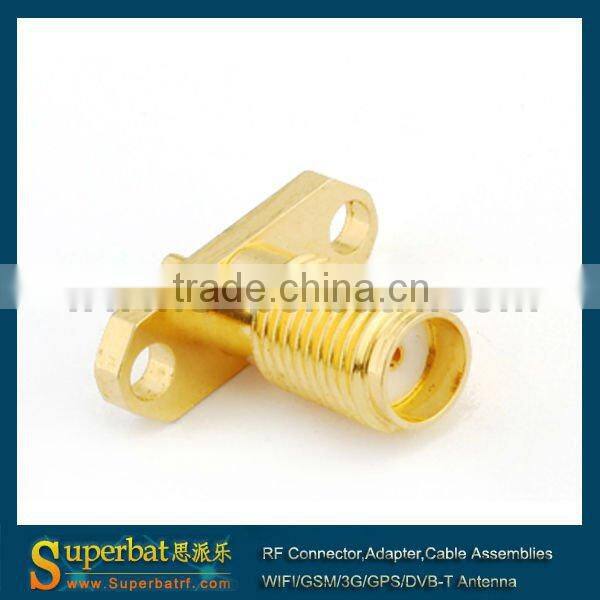 SMA 2 hole panel mount jack with solder Post terminal Medium sma male to sma female pigtail cable