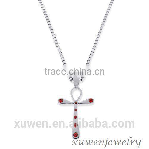 peace symbol stainless steel orthodox cross pendant