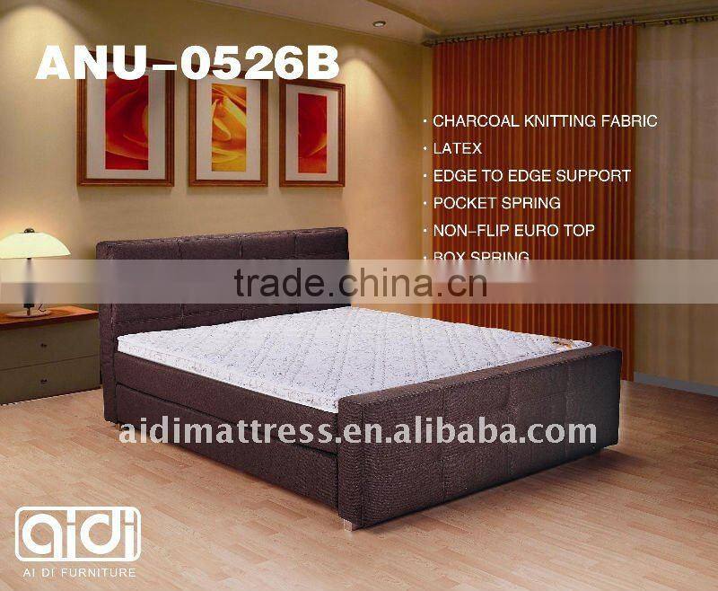 Soft Bed Base and mattress high temperature treated spring mattress,Luxurious bed