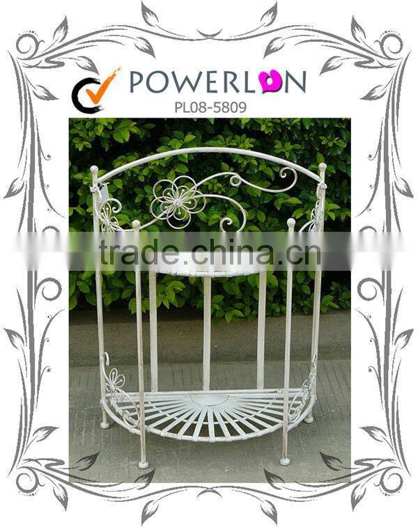 Competitive Price Unique Design Antique White Wrough Irons Flower Pot For Garden Home Patio I23M TS05 X00 PL08-5809