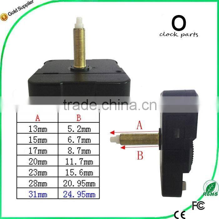 Long Shaft Clock Movement Desk Clock Movement Wooden Clock Movement