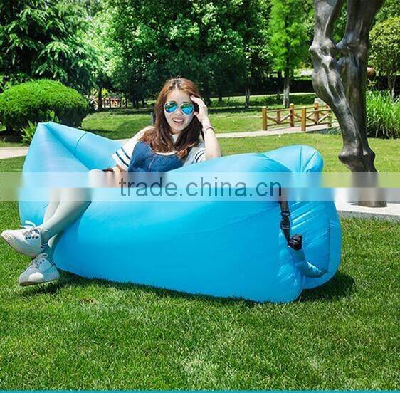 2016 New design Fast filling waterproof Inflatable lazy sofa bed/Hangout Lounge Sleeping Air Sofa Bag