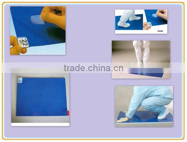 floor protection peelable clean room sticky mat