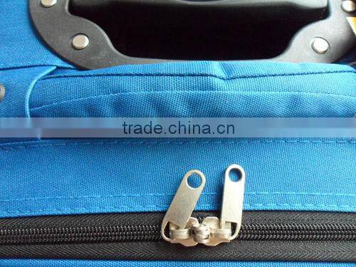 2014 china factory cheap good quality 600D polyester EVA upright wheeled 20'' cabin size carry on travel luggage with trolley