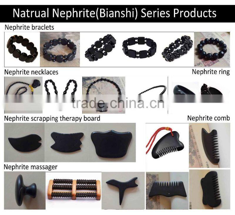 health care black nephrite bianshi necklace