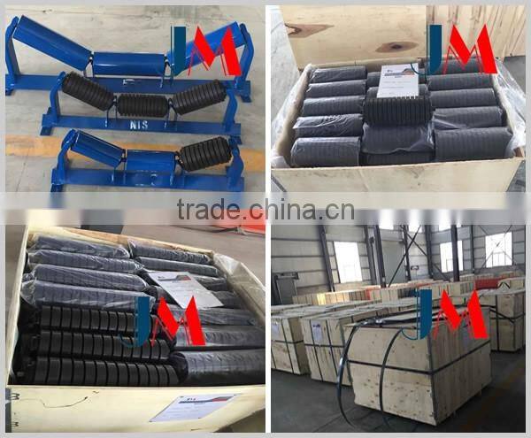 127mm diameter shock absorber conveyor impact idler roller for mining
