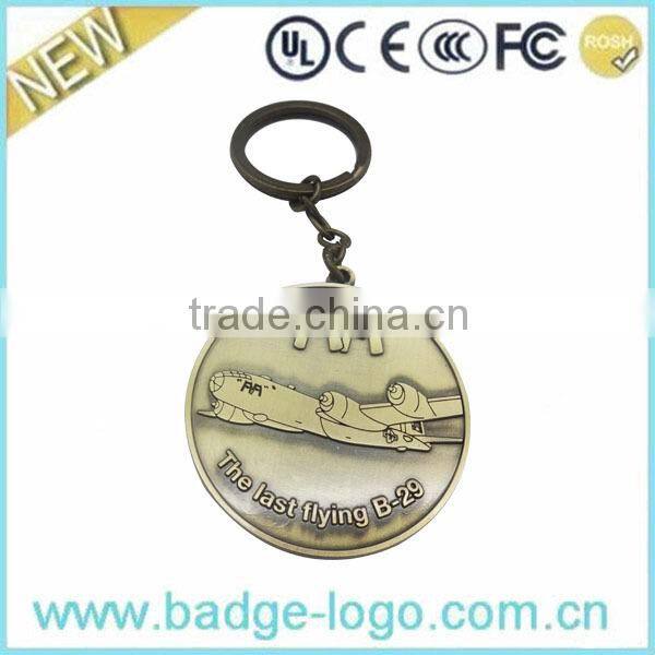 Custom Boy and Girl Heart Shape Metal Keychain