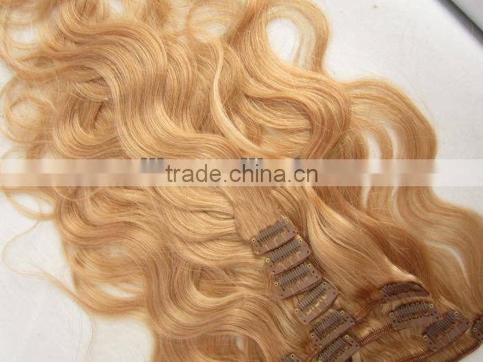 1B color virgin brazilian hair remy hair extensions clip in hair extension