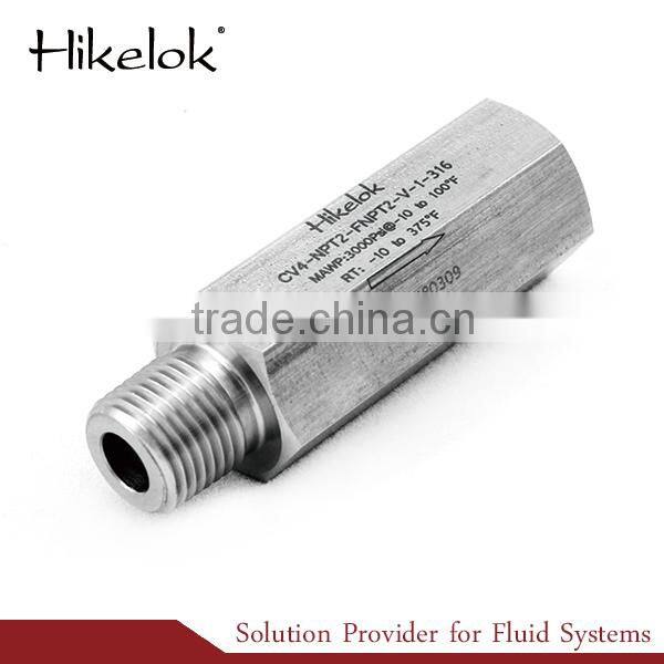 stainless steel adjustable high pressure spring loaded one way valve non return valve natural gas check valve