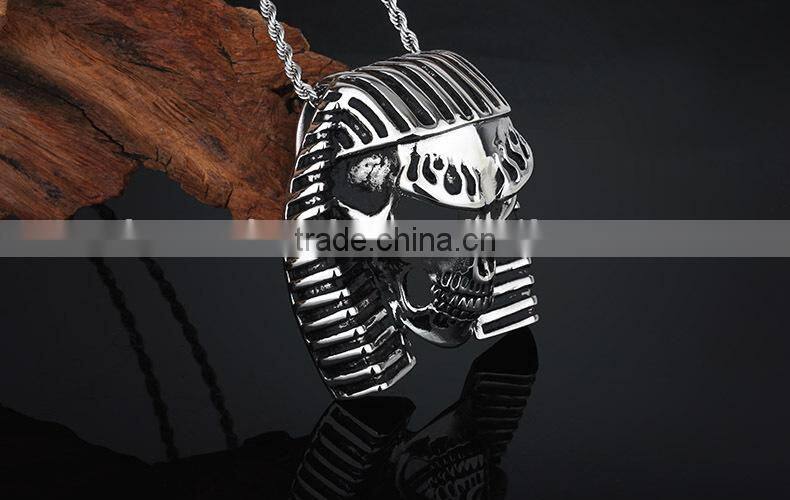 KSTONE High quality stainless steel Egyptian Pharaoh skull pendant