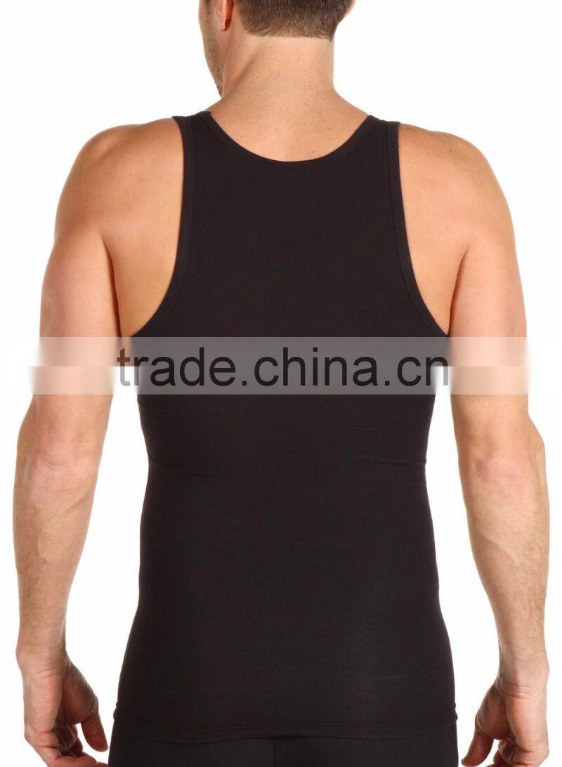 Ramax Custom Men Black Compression Bodybuilding Tank Undershirt Top