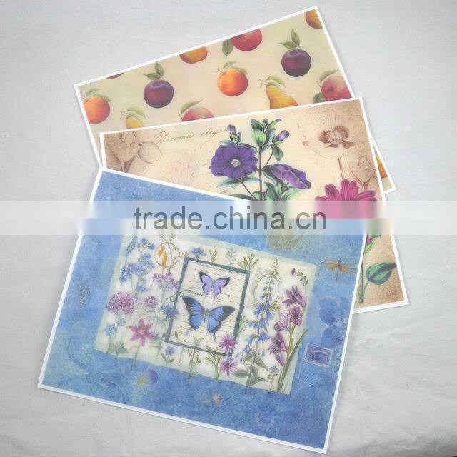 Customized red pp placemat, pp table mat plastic pp desk pad