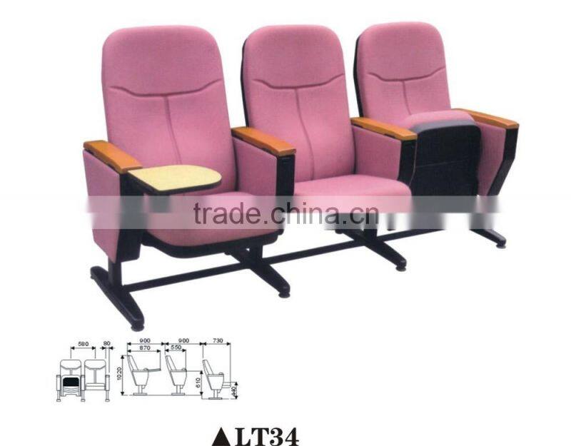 Best seller foldable large conference room chair;theater furniture LT34