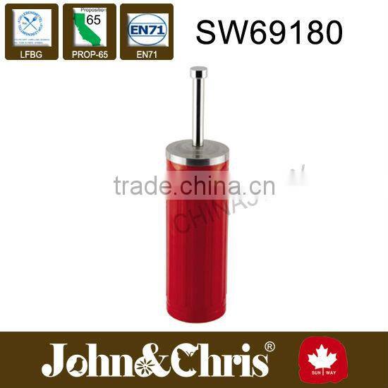 bathroom metal free standing toilet brush holder