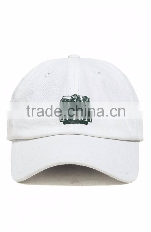 New design 100%cotton curved 2d embroidery custom metal buckle men hat wholesale china