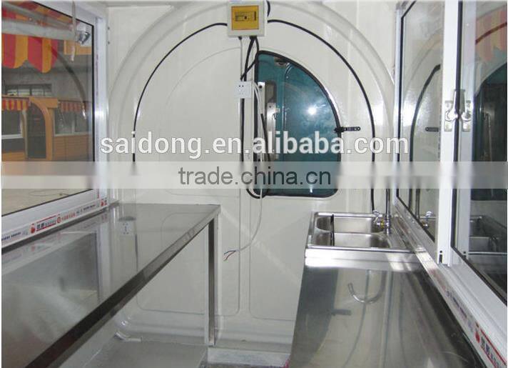 Customized Mobile hot dog cart- mobile food cart-hamburger cart trailer for sale