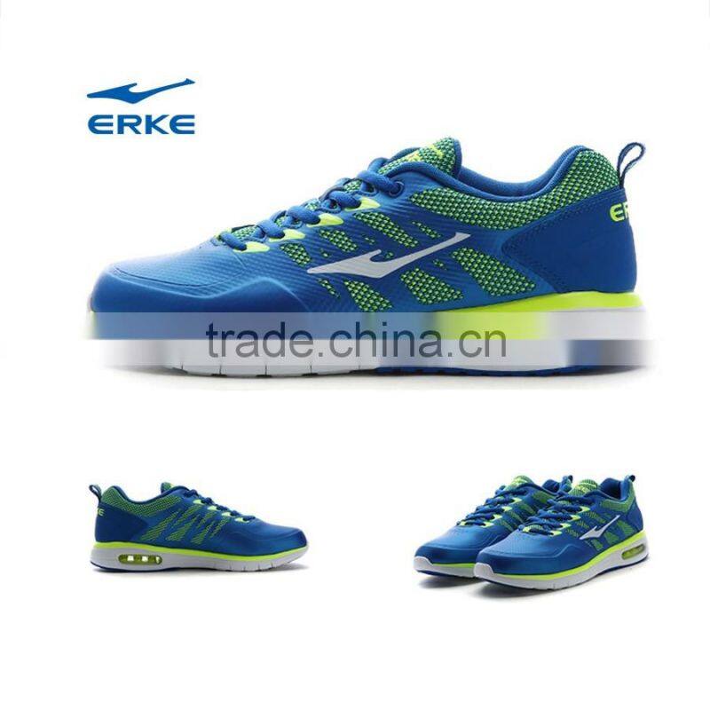 ERKE wholesale dropship new lightweight grey blue brand mens air sports shoes