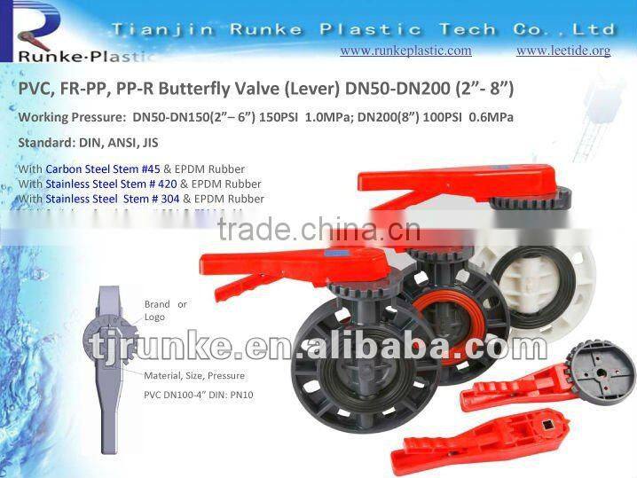 FRPP Underwater Butterfly Valve