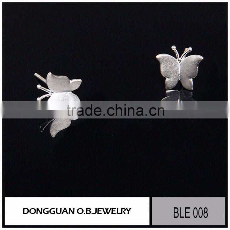 New designs matte Butterfly jewelry earrings for woman