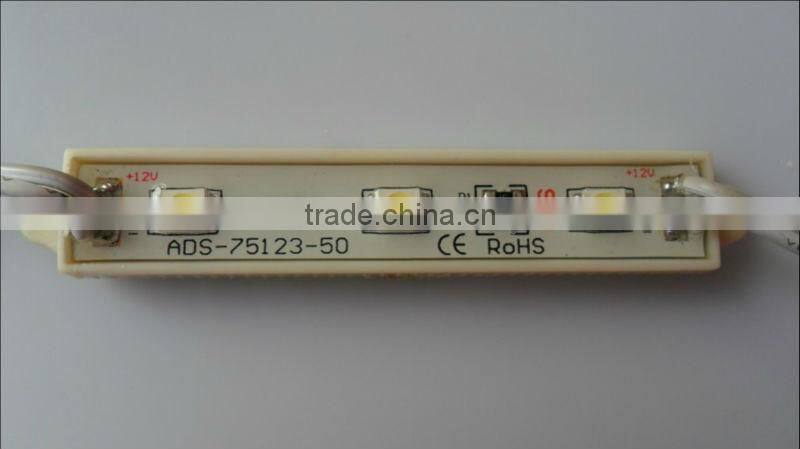 DC12V 3 Chips 5050 SMD waterproof white color LED module manufacturer CE&RoHS