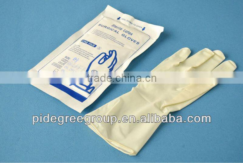 Sterile Latex Surgical Gloves Hospital Dental Medical Operation Best Sale 2014