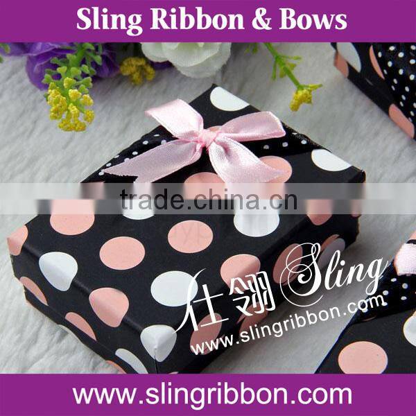Gold Foil Satin Ribbon Bow For Gift Packaging