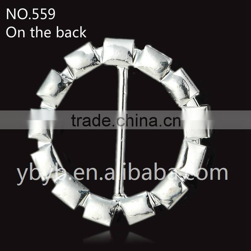 Fashion rhinestone claw chain /metal flower pin for wedding invitation/hair accessories-559