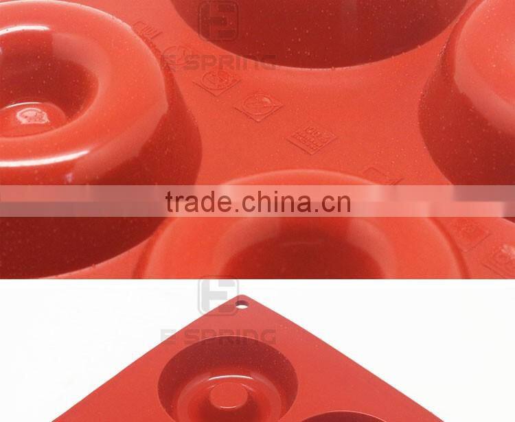 6 Cavity Silicone Bundt Cake Pan, Muffin, Cupcake, Brownie Mold