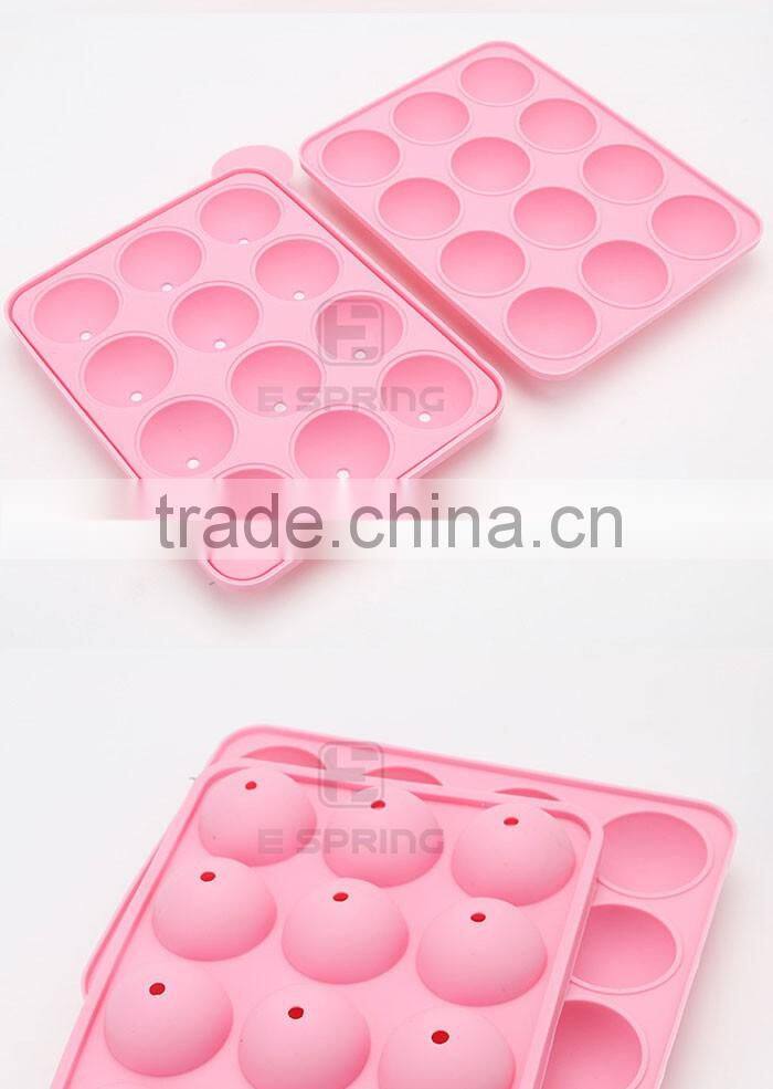 DIY Lollipop Silicone Ball Cake Molds 12 Cavity Cake Decoration Silicone Molds
