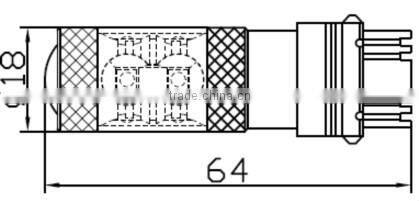 New Arrival!!!50W motorcycle LED light bulbs for 3157