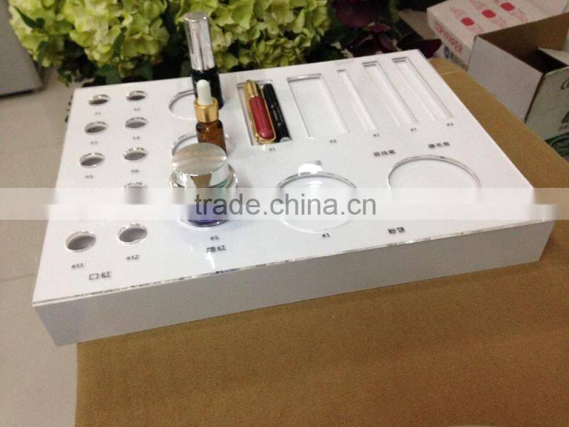 cosmetic promotional counter top acrylic display