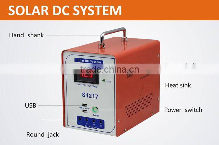 Saip/Saipwell mini solar system with mobile charger S1217H