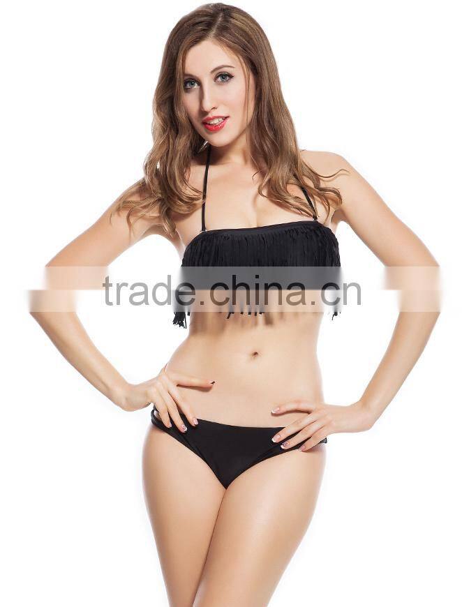 No MOQ Fringe Tassel Swimwear Paypal Accept Wholesale Brazilian Bikinis