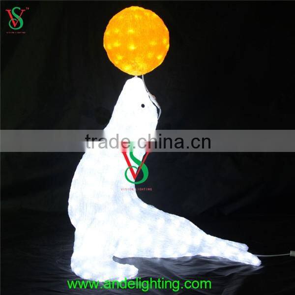 Christmas toy Sea lion figure light