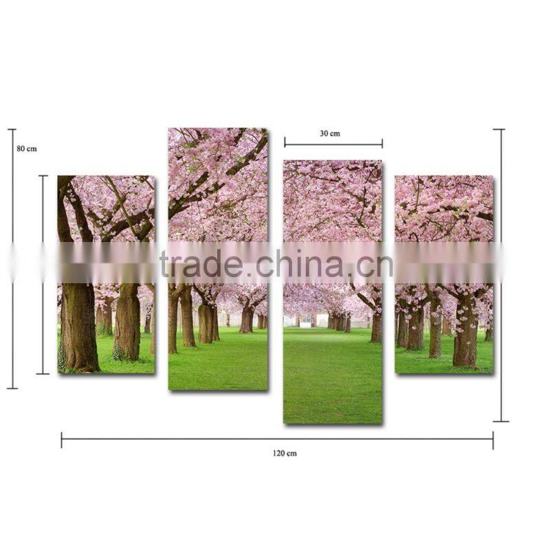 Sakura cherry blossom canvas prints pink flowers wall art