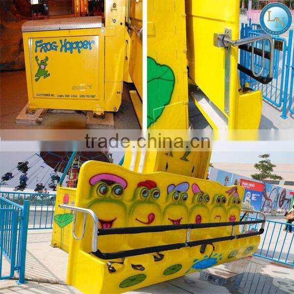 Mini free fall sky tower frog hopper! China supplier Lino amusement jumping frog rides for kids