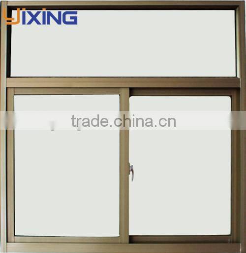 Shutter sliding window framed double glazed aluminum window price square meter