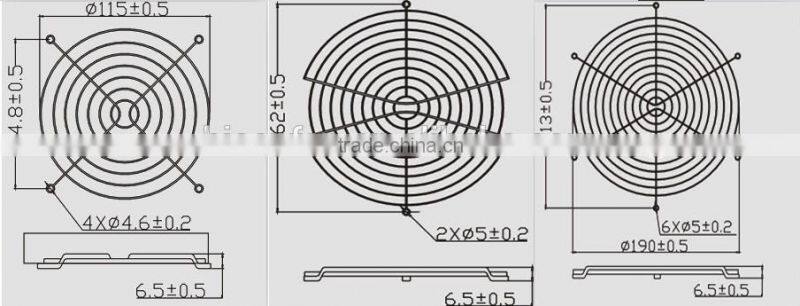 Fan Finger Guard 80mm 90mm 120mm 150mm 180mm 200mm