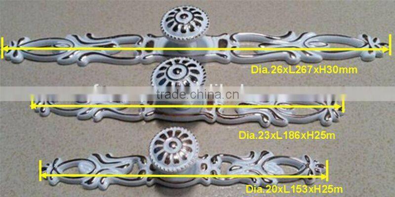 Flower Style Ivory Zinc Alloy Cabinet Knob for Drawer/Dresser/Closet