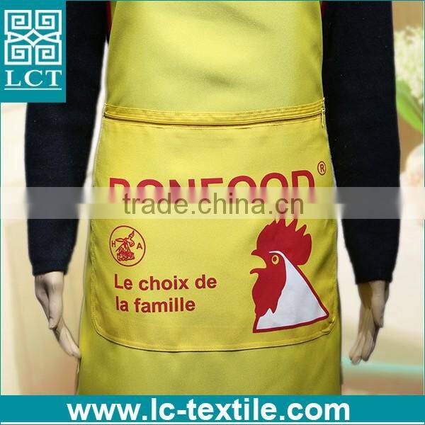 BONFOOD promotional custom made aprons with front zipper pocket
