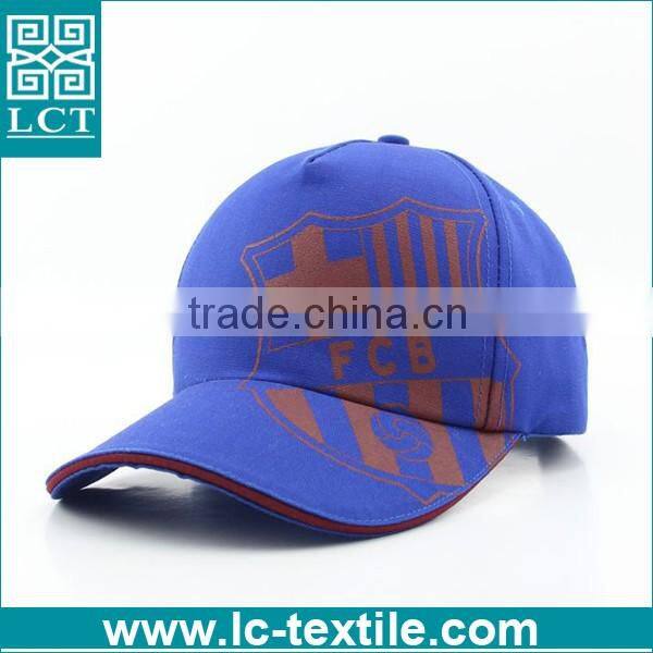 LCTN1899 custom printing 5 panel sport hat for Barca team