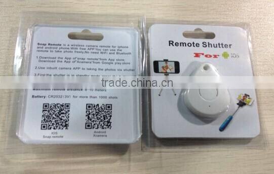 2015 new items APP Wireless Remote Shutter /ultrasonic shutter for IOS and Android phone
