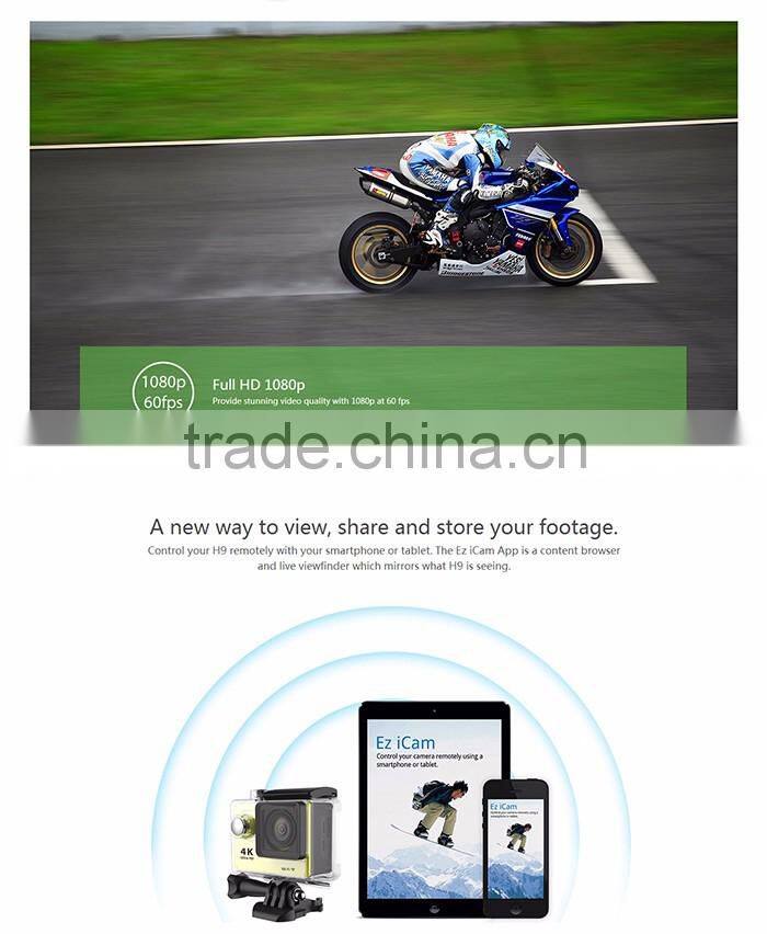 Original Eken H9 Ultra HD 4K Video 170 degrees Wide Angle Sports action Camera 2-inch Screen 1080p 60fps