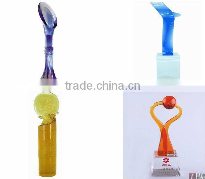 Restaurant popular colorful liuli crystal dish