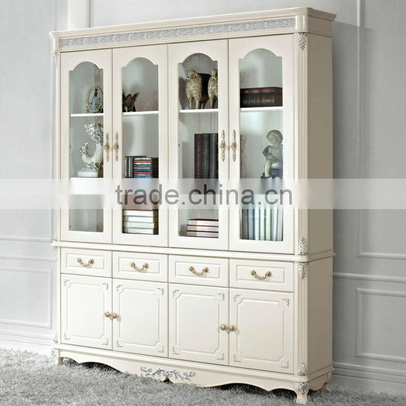 Office wooden wall book cabinet