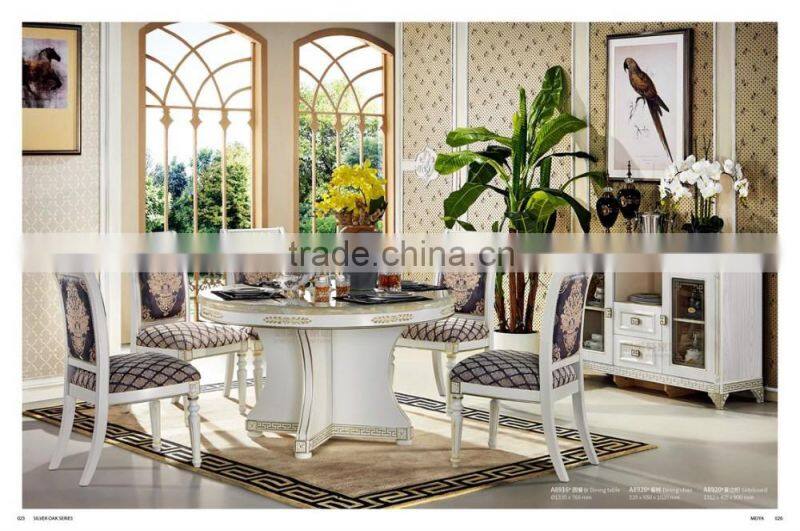 Round Dining table and chair